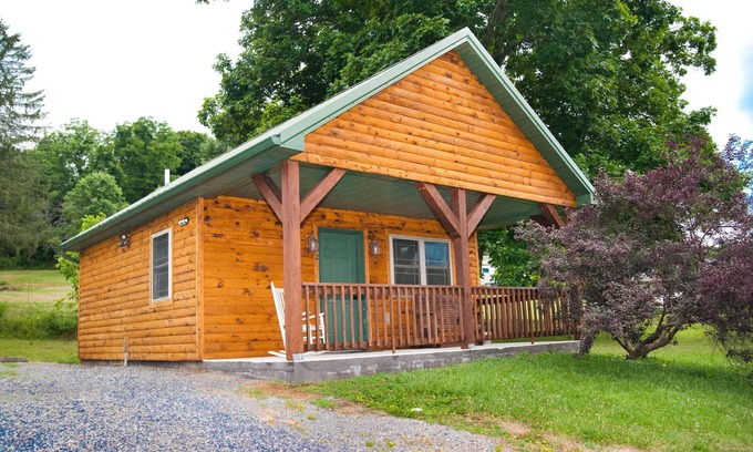 Flintstone Ski Chalet | Private cabin with two double beds (sleep 4)