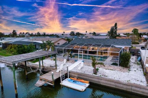 Apollo Beach House | Private Dock Heated Pool Hot Tub Game Room Fun