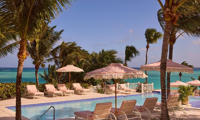 Dunmore Town House | Private Pool Villa at Coral Sands Steps to Pink Sand Beach & Resort Amenities