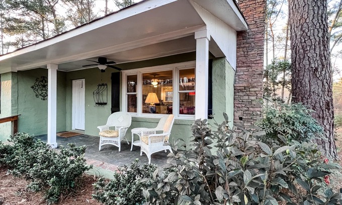 Evans House | Private Rustic 3BR Quaint Cottage on Pond in woods - Close to Evans Town Center