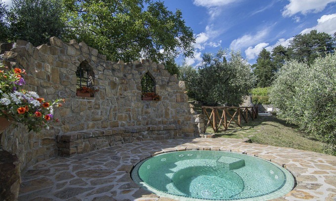 Borgo San Lorenzo Villa | Private Villa with private pool, A/C, WIFI, sauna, hot tub, TV, patio, pets allowed, panoramic view