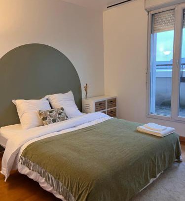 Bezons Apartment | Résidence Les Oliviers, La Défense 20 mn, 4 to 6 people