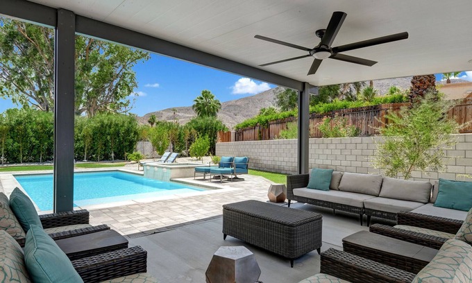 Magnesia Falls Cove House | Rancho Mirage Mid Century Gem | A Louisa Davis Property