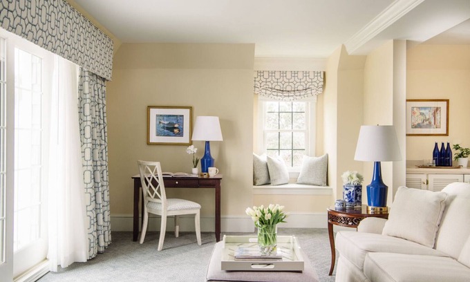 South Rehoboth Apartment | Rehoboth Beach Luxury Suite | Fireplace & Balcony