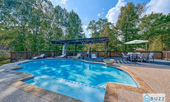 Montgomery House | Resort-Style 4BR, 3.5BA | Private Pool & Deck | Perfect for Extended Stays!