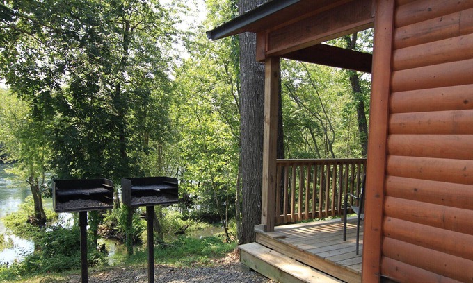Swinging Bridge Village Cabin | Riverfront Cabin, perfect for a family vacation