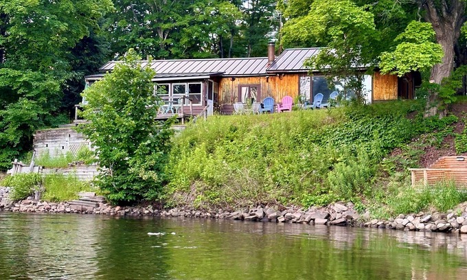 Fife Lake Cabin | Riverfront cabin with WiFi in charming Fife Lake