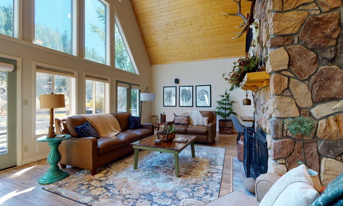 South Fork Cabin | Riverfront Home w/a Private Hot Tub, Gazebo, Deck w/River Views, & Free WiFi