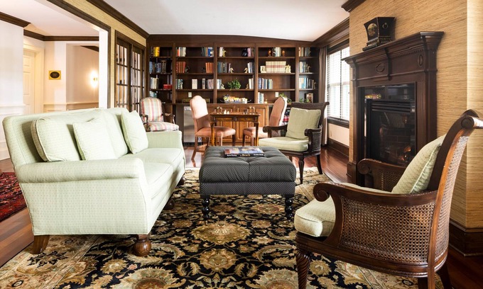 South Rehoboth Apartment | Romantic Club Suite | Window Seat & Fireplace