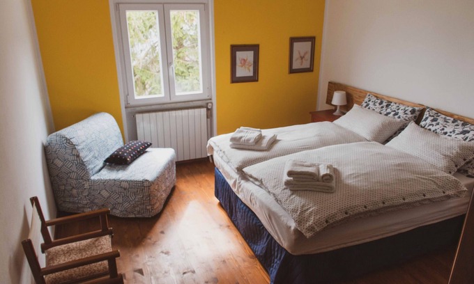 Castiglione Chiavarese Apartment | Room 'Stanza 2' with Sea View, Shared Terrace and Wi-Fi