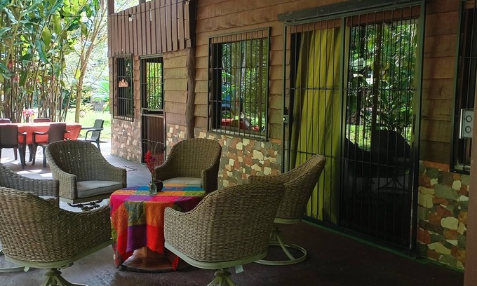 Las Horquetas Ski Chalet | Rustic house in a 4HA property near Puerto Viejo de Sarapiqui. River & Trails.