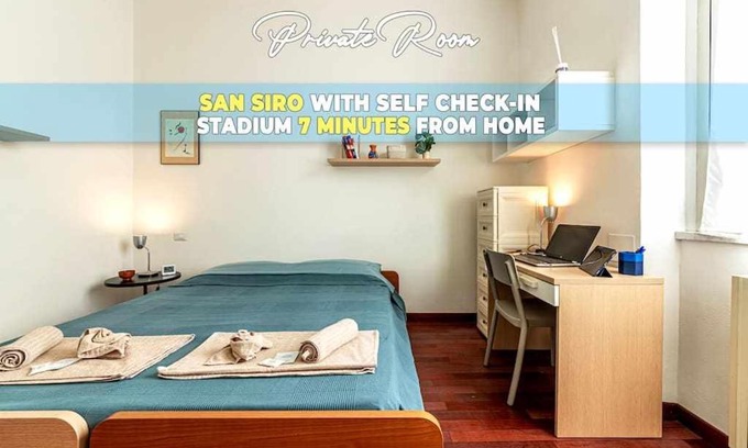 Fiera House | SAN SIRO a 7 minuti Stanza Top con zone Comuni