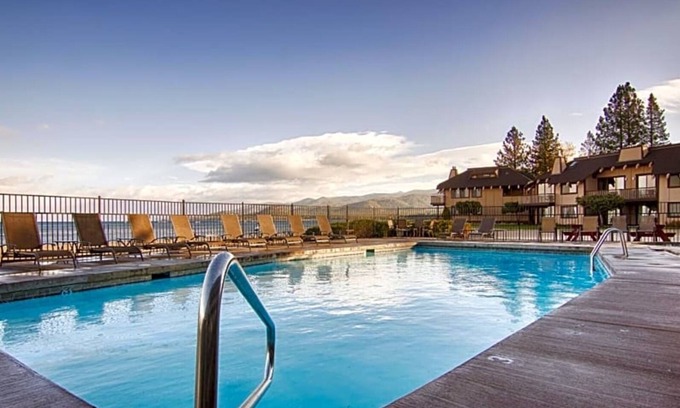 South Lake Tahoe Apartment | Scenic 2BR Retreat | Stunning Lake Views & Free Parking!