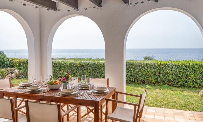 Cap d'Artrutx Villa | Seafront Modern Villa - Sunset Views - Monthly Bookings