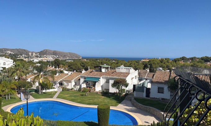 Pinar del Advocat Villa | Seaview villa with large terrace and big pool. Beach 20 min away walk. WiFi. AC.