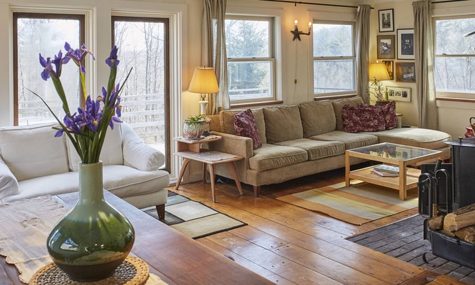 Otis House | Secluded Berkshire Getaway Home 7 acres with Lake Access Otis