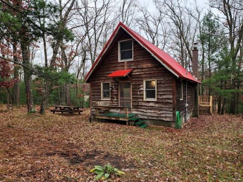 Paris House | Secluded Luxury Cabin with Hot Tub on 10 Private Acres near Trails in Reed City, Michigan