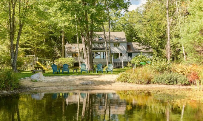 Moultonborough House | Serene Winnipesaukee Sanctuary with beautiful views of the Cove and Fire Pit