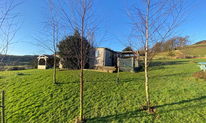 Newbridge Cabin | Shepherds hut-hot tub-dog friendly -views