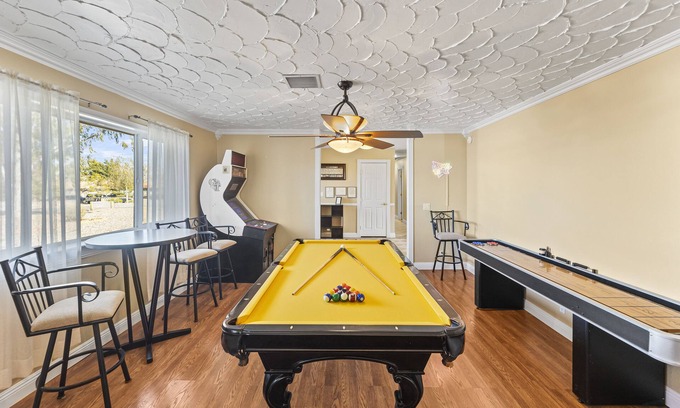 Mission Hills House | Spacious Desert Getaway! 5BR w/Casita, Endless Yard/Patio, EV, Pool, Game Room