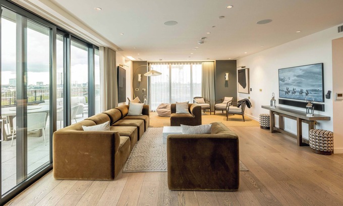 St. Pancras and Somers Town Apartment | spectacular-sunsetview-3bedrooms-luxury-central London