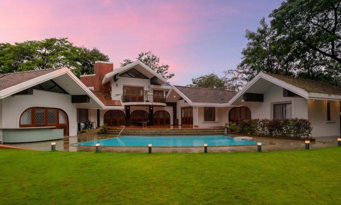 Malavli Villa | StayVista at Gulmohar Gardens with Gazebo, BBQ