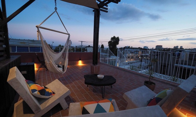 Ciudad Nueva Apartment | Steel-Loft Studio 03 - cozy, king-size-bed, sea-view terraces, AC, work WiFi-120