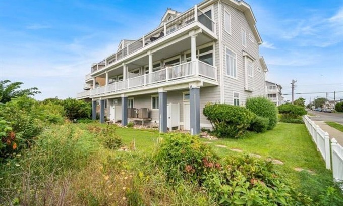 Brigantine House | Steps away from the beach - direct ocean front townhouse! A true oceanside gem!