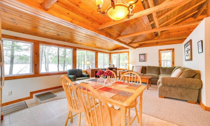 Levering Cabin | Steps to Lakefront: Dog-Friendly Cabin in Levering