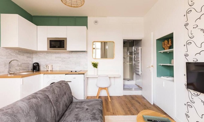 Saint-Brieuc Apartment | Studio Escale Élégante - Proche Gare Saint-brieuc