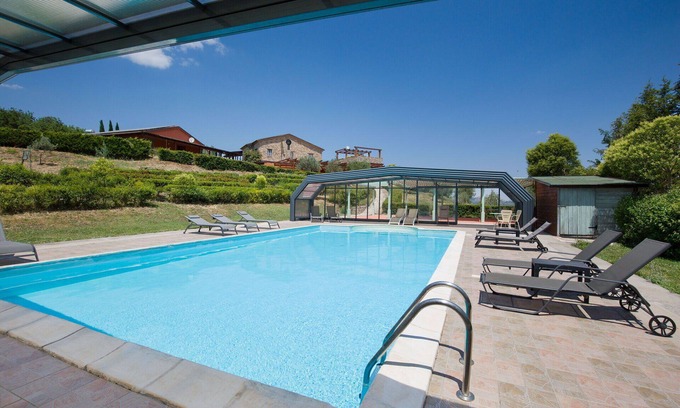 Trivigno Villa | Stunning private villa for 20 guests with A/C, pool, WIFI, TV, patio and pets allowed
