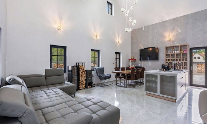 Dolni Laz House | Stunning private villa for 8 guests with WIFI, hot tub, TV, terrace and pets allowed