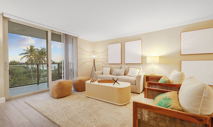 Boca Raton Apartment | Stylish 2BR, 2BA Apartment with Balcony & Pool - Just Steps from the Beach