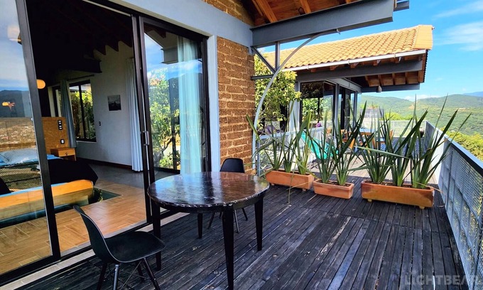 Oaxaca Apartment | Suite Flotante: glass carpet floor and magical views