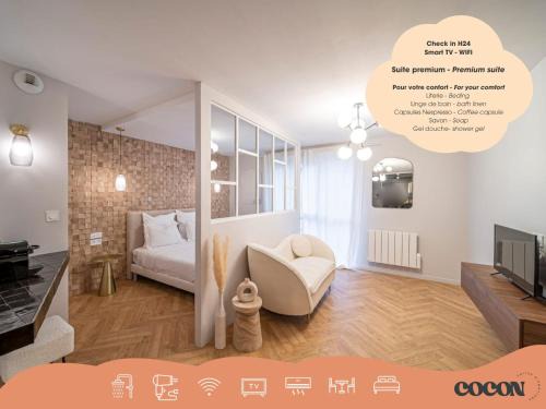 Grand Clement Apartment | Suite Georgia - Check in h24 - Wifi