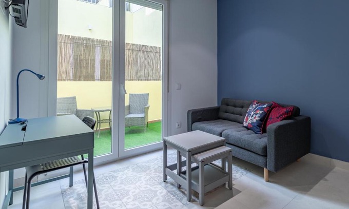 La Petxina Apartment | Sunny,Private Terrace,Wheelchair access