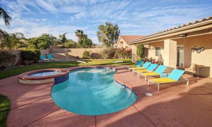 Desert Hot Springs House | Sunset Springs - Pool+Spa Home, Desert Paradise!