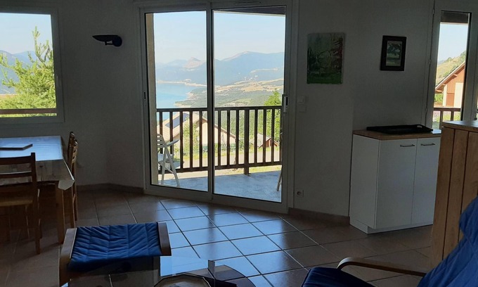 Puy-Sanieres Apartment | Superbe vue sur lac de Serre-ponçon et Terrasses 2