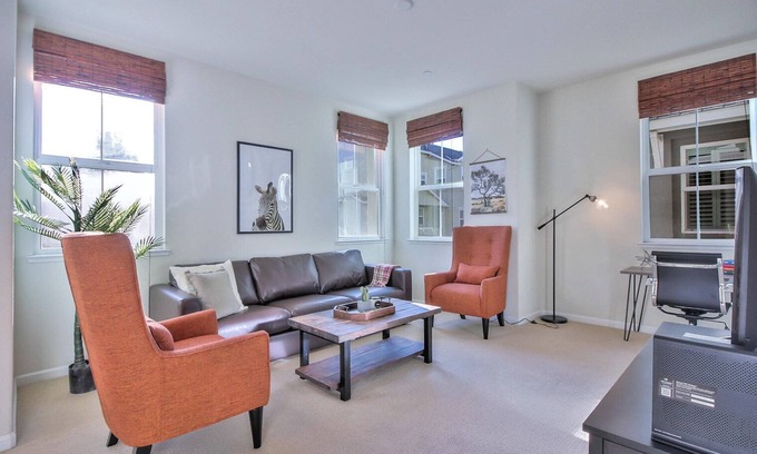 Newhall House | Tasteful San Jose 2BR Townhouse w/Patio, nr Newhall Park, by Blueground