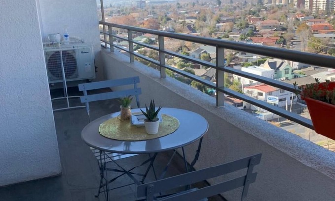 Apoquindo Apartment | The department is two blocks away from Manquehue metro station