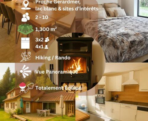 Plainfaing House | The Forest Chalet - Private forest and absolute calm