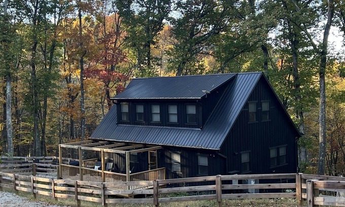Rockbridge Cabin | The Monroe Hocking Hills- Luxury cabin, family friendly, great adult getaway
