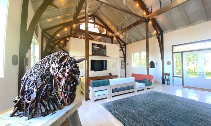 Lenox Dale House | The Playhouse: 7,000 Sq Ft of Berkshires Modern Luxury & History