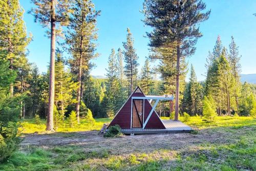 Missoula House | The Stargazer A-frame Cabin with Mtn View, Hot Tub