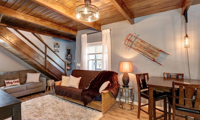 Big Bear City Cabin | The Summit at Sherwood ~ Dog-friendly cabin with fenced yard, patio, grill, & furnished deck