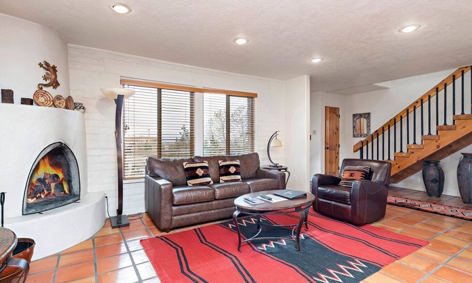 Northeast Santa Fe Hotel | Tons Of Space With A Kiva Fireplace And Private Balconies