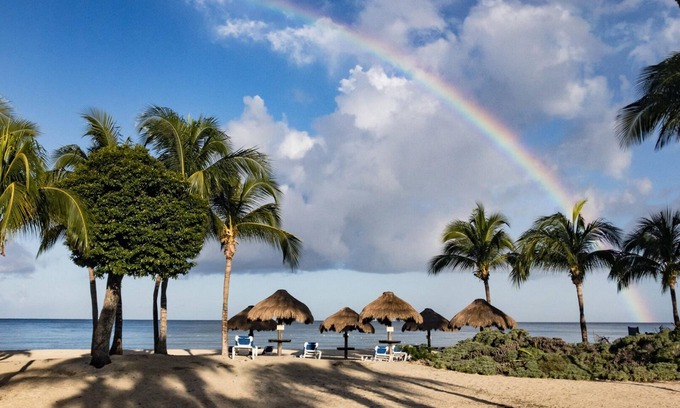 Costa Maya Condo | Top Floor Condo, Amazing Ocean View, Grounds, & Beach! Residencias Reef #8350