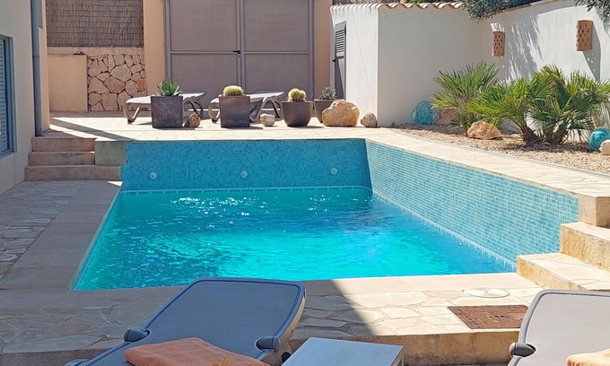Cala Llombards House | Top renovated house, high quality furnishings, 4 pers. Sea view, close to the beach, pool