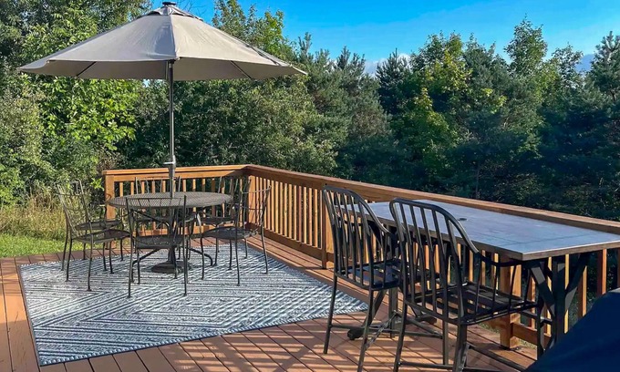 Beulah House | Tranquil cottage with furnished deck, washer/dryer, & fireplace