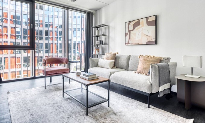 Lyngby-Taarbæk Kommune Apartment | Trendy Lyngby 1BR w/ Roof, Courtyard & W/D, nr Skovbrynet, by Blueground